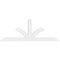 Ekena Millwork Richland Architectural Grade PVC Gable Bracket, 96"W x 36"H x 2"D x 6"F, 9/12 Pitch GBP096X36X0206RIC00 - alternate 4